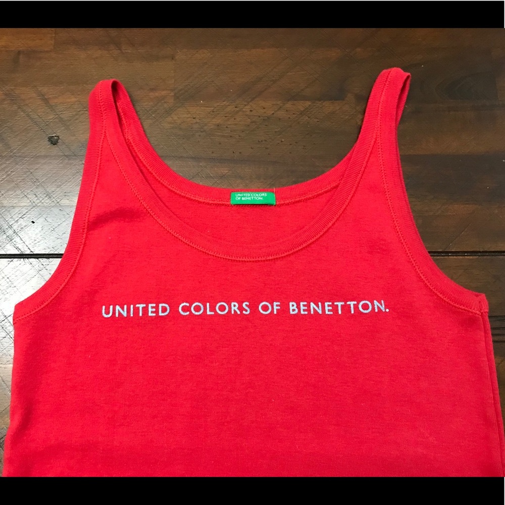 United Colors of Benetton Tank Top. Red. XS
